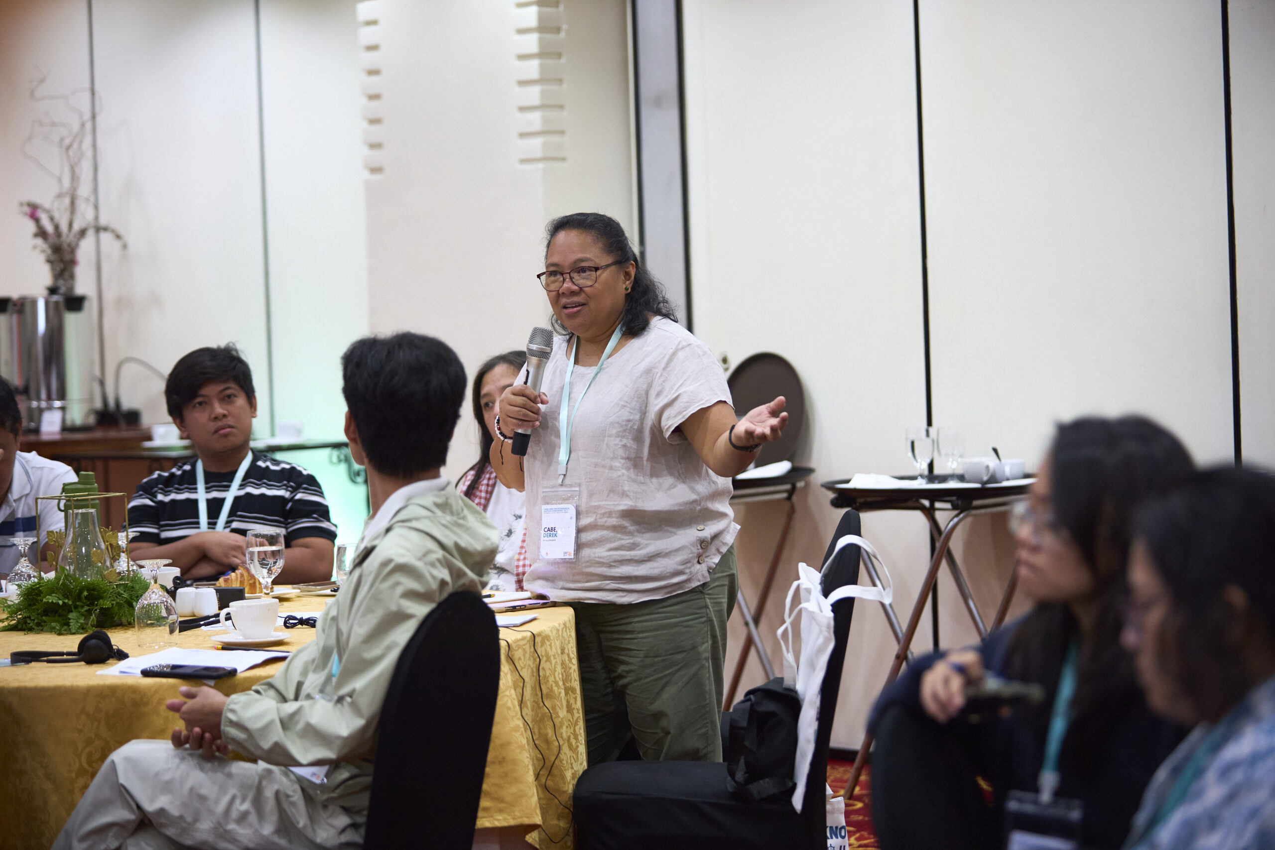 Discussions between LEF grantee partners during convening