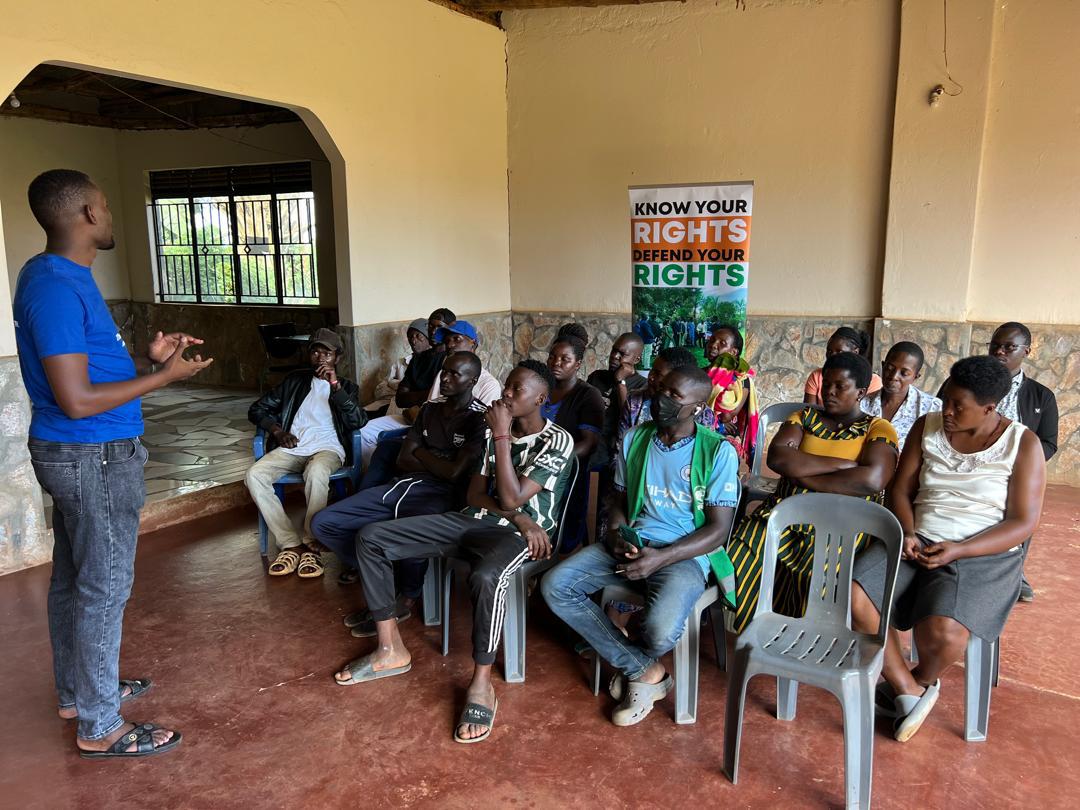 Kitubulu Residents during meeting with Youth for Green Communities
