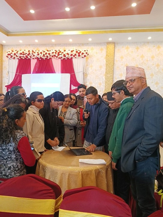Access Planet in Nepal celebrates the launch of the Nyaya Sathi (Justice Companion) app